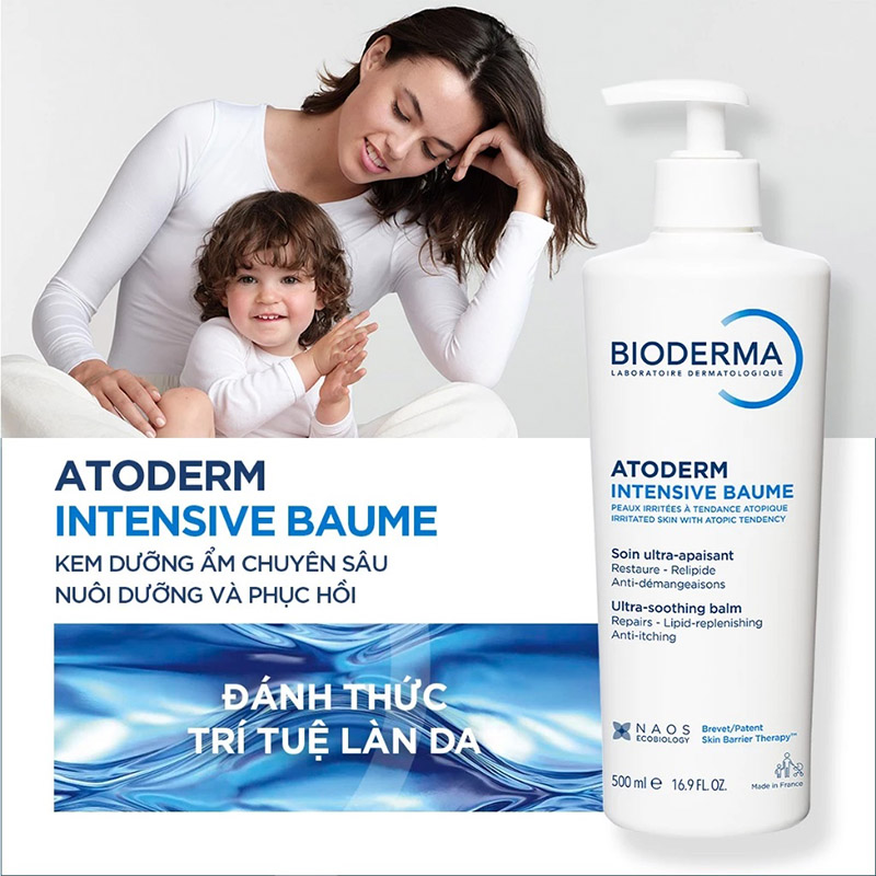 Kem Dưỡng Ẩm Bioderma Chuyên Sâu, Làm Dịu Da Atoderm Intensive Baume