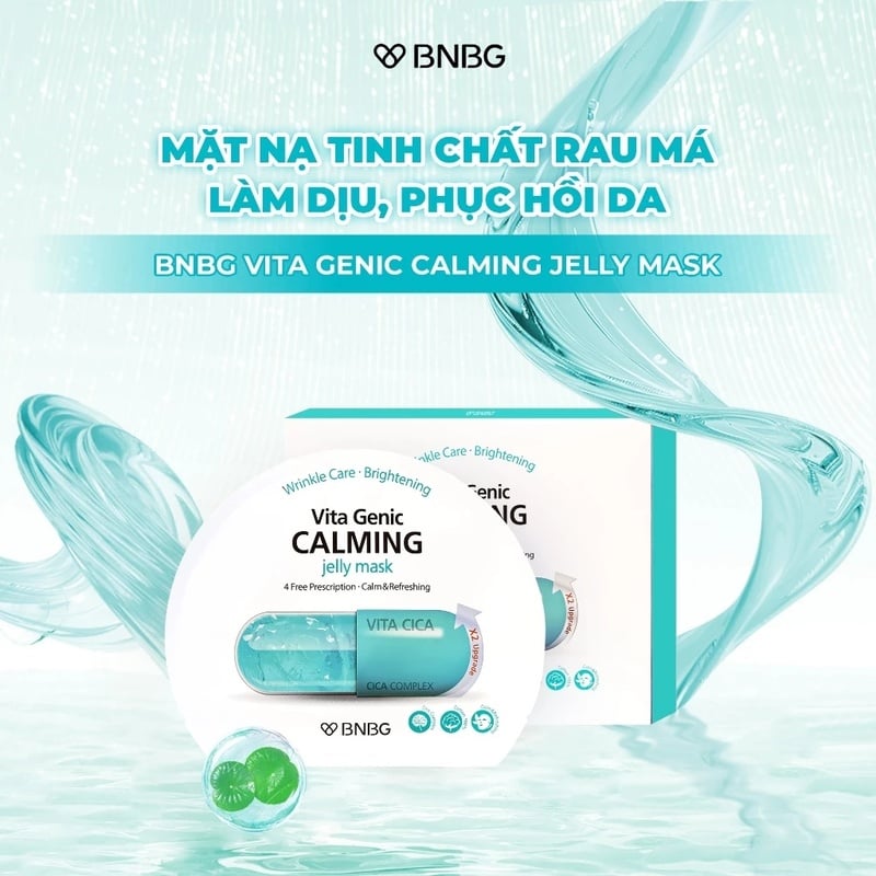 Mặt Nạ Miếng BNBG Dưỡng Ẩm, Hỗ Trợ Dưỡng Trắng, Cải Thiện Làn Da Hàn Quốc (Vitamin A, B, B3, E)