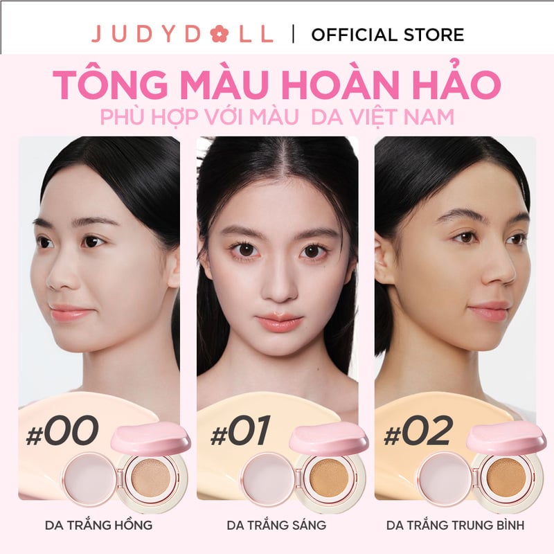 thegioiskinfood.com - Phấn Nước Mịn Lì, Che Phủ Cao Judydoll Fresh Matte Cushion SPF50+ PA+++ 12.5g
