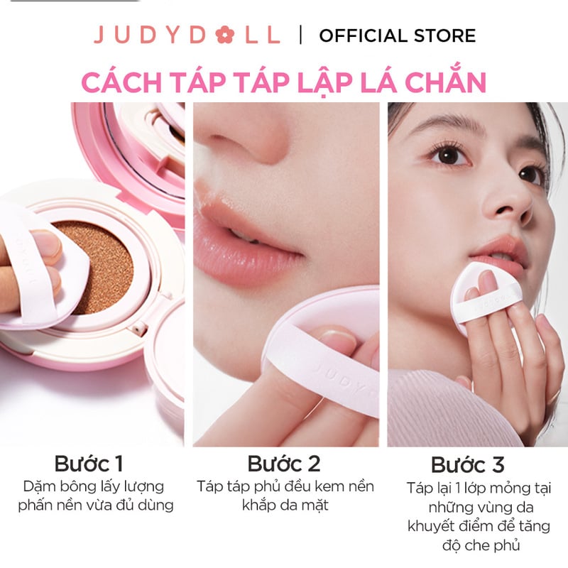 thegioiskinfood.com - Phấn Nước Mịn Lì, Che Phủ Cao Judydoll Fresh Matte Cushion SPF50+ PA+++ 12.5g