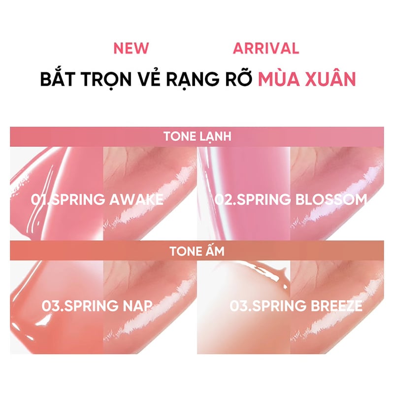 thegioiskinfood.com - Má Hồng Kem Căng Bóng Judydoll Glow Blush Balm 3g