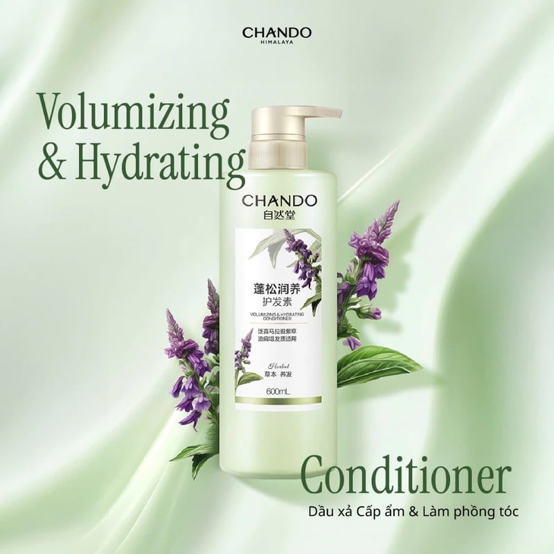 thegioiskinfood.com - Dầu Xả Chando Himalaya Volumizing & Hydrating Conditioner 600ml