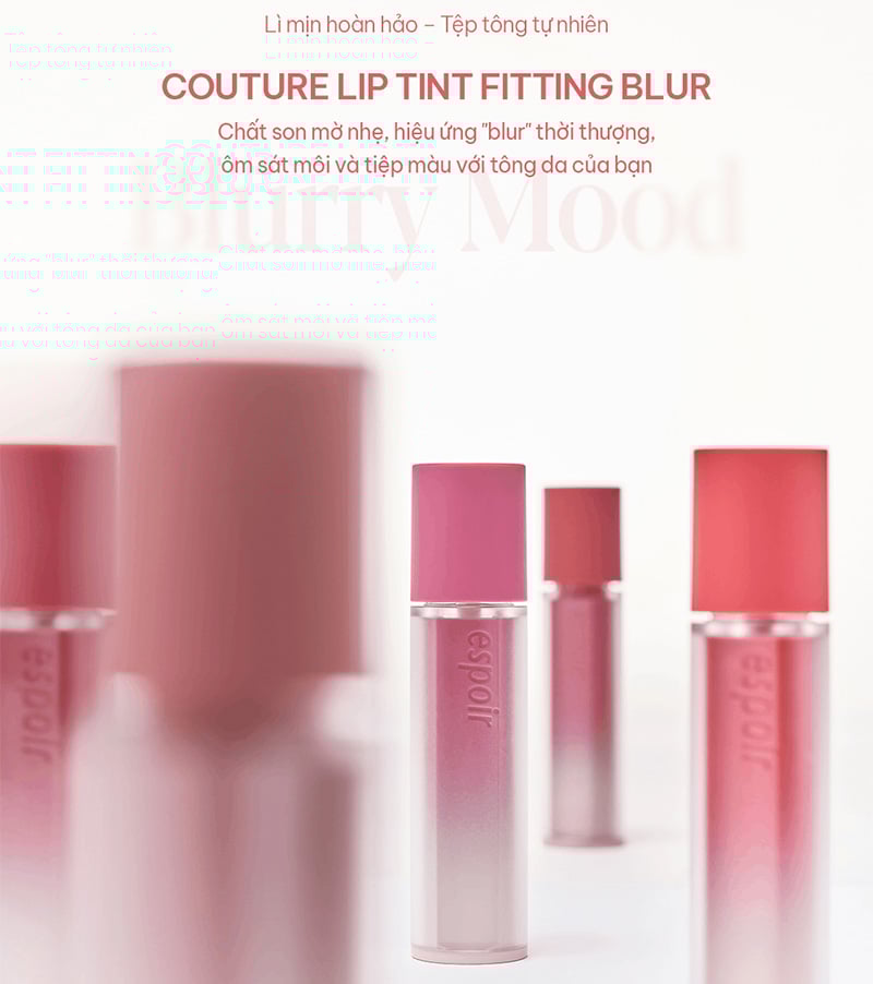 thegioiskinfood.com - Son Kem Lì Espoir Couture Lip Tint Fitting Blur 4g - Phiên bản 2025