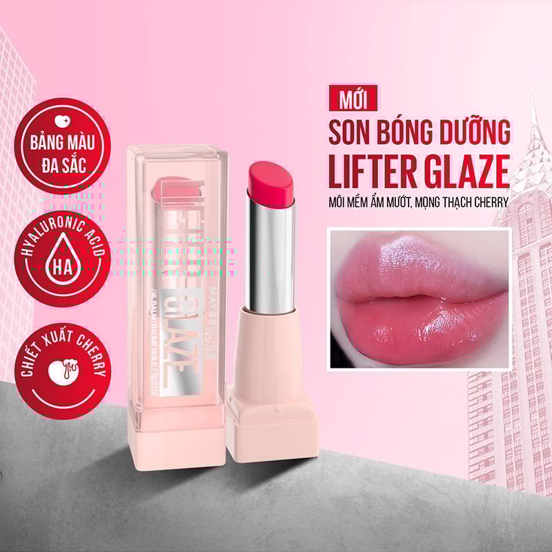 thegioiskinfood.com - Son Bóng Dưỡng Môi Maybelline Lifter Glaze Oil Balm 2.8g