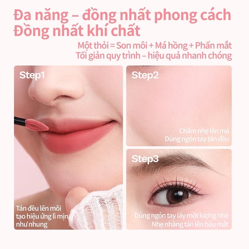 thegioiskinfood.com - Son Kem Bùn Lì Mịn, Lâu Trôi Mooekiss Velvet Lip Mud