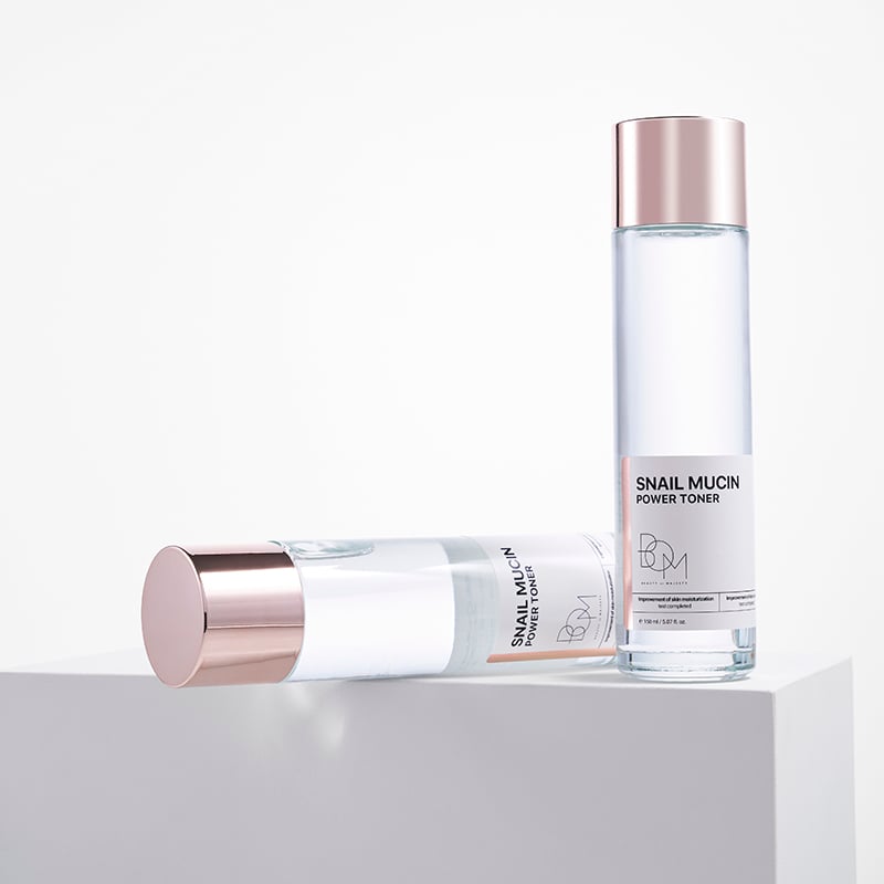 thegioiskinfood.com - Nước Hoa Hồng Hỗ Trợ Dưỡng Sáng, Mờ Nếp Nhăn B.O.M Snail Mucin Power Toner 150ml