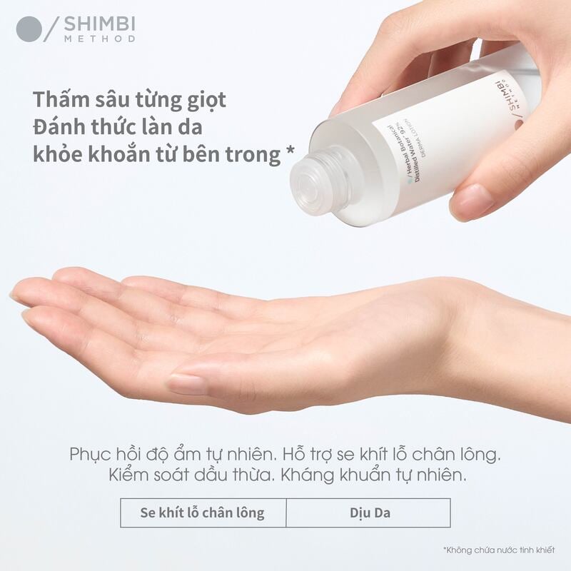 thegioiskinfood.com - Nước Dưỡng Làm Dịu Da&nbsp;Shimbi Method Derma Lotion Herbal Botanical Distilled Water 92% 120ml