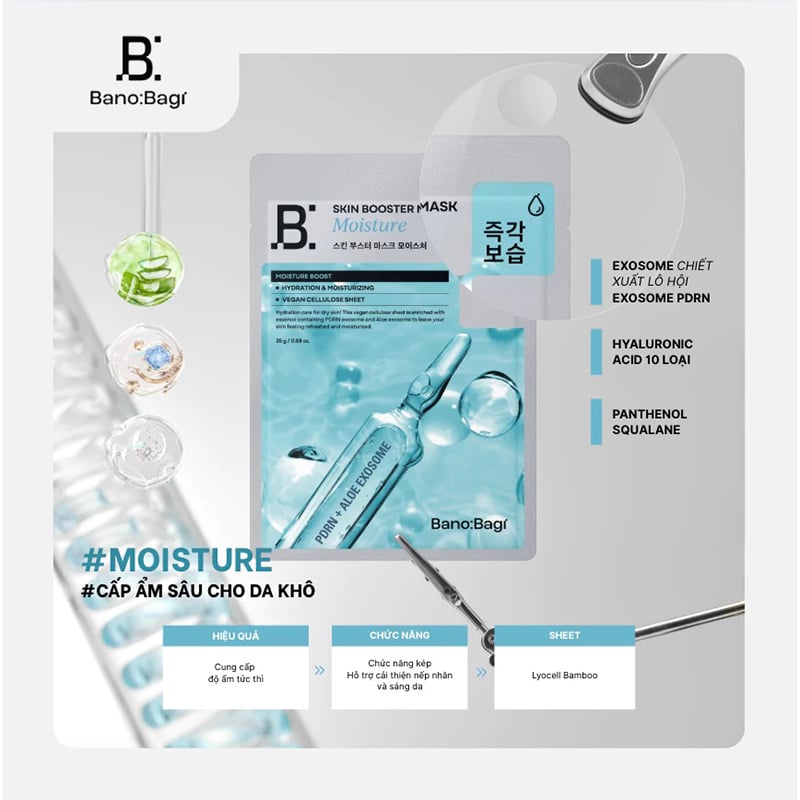 thegioiskinfood.com - Mặt Nạ Chăm Sóc Da, Cấp Ẩm, Hỗ Trợ Dưỡng Sáng Da Banobagi Skin Booster Mask 25g