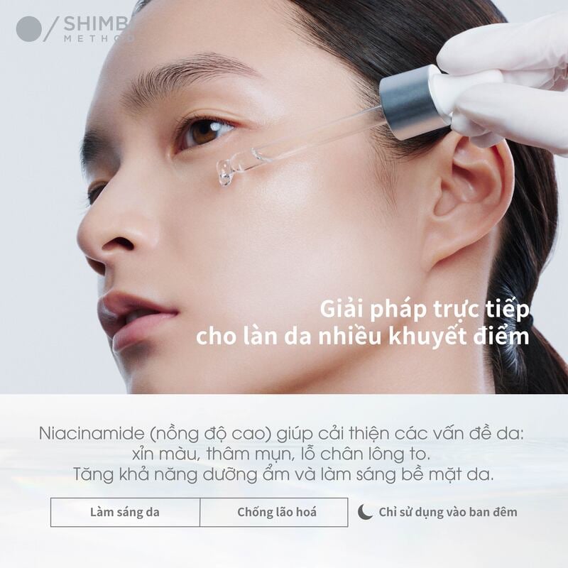 thegioiskinfood.com - Serum&nbsp;Hỗ Trợ Dưỡng Sáng, Đều Màu Da&nbsp;Shimbi Method Derma Serum Niacinamide 30% 30ml