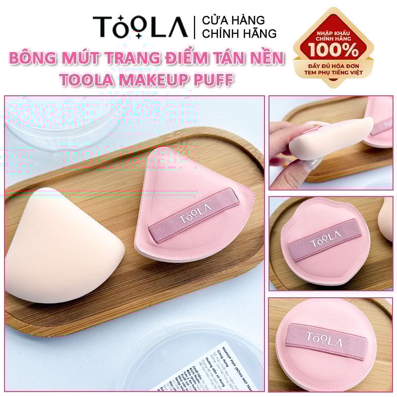 thegioiskinfood.com - Bông Mút Trang Điểm Tán Nền&nbsp;Mềm Mịn TOOLA Makeup Puff