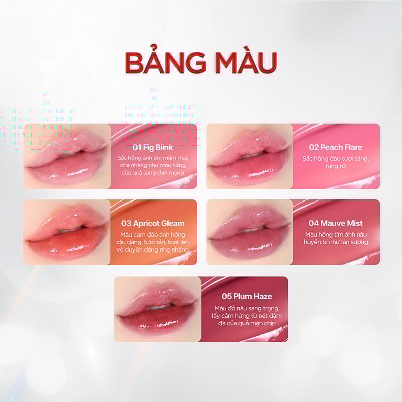 Son Tint Bóng&nbsp;B.O.M Lip Flash Tint 3g