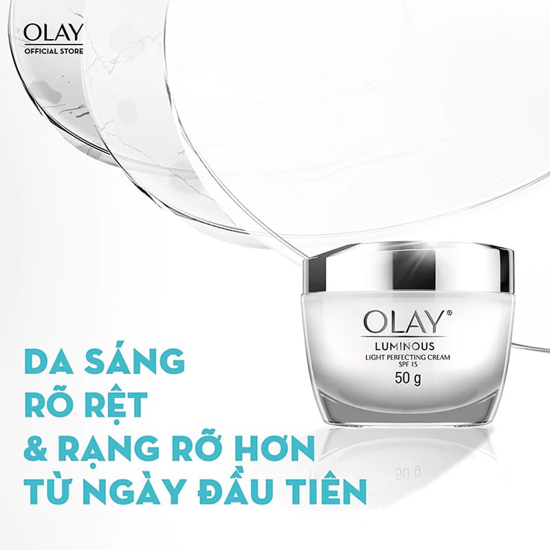 thegioiskinfood.com - Kem Dưỡng Olay Sáng Da Ngày & Đêm Luminous Light Perfecting Cream 50g