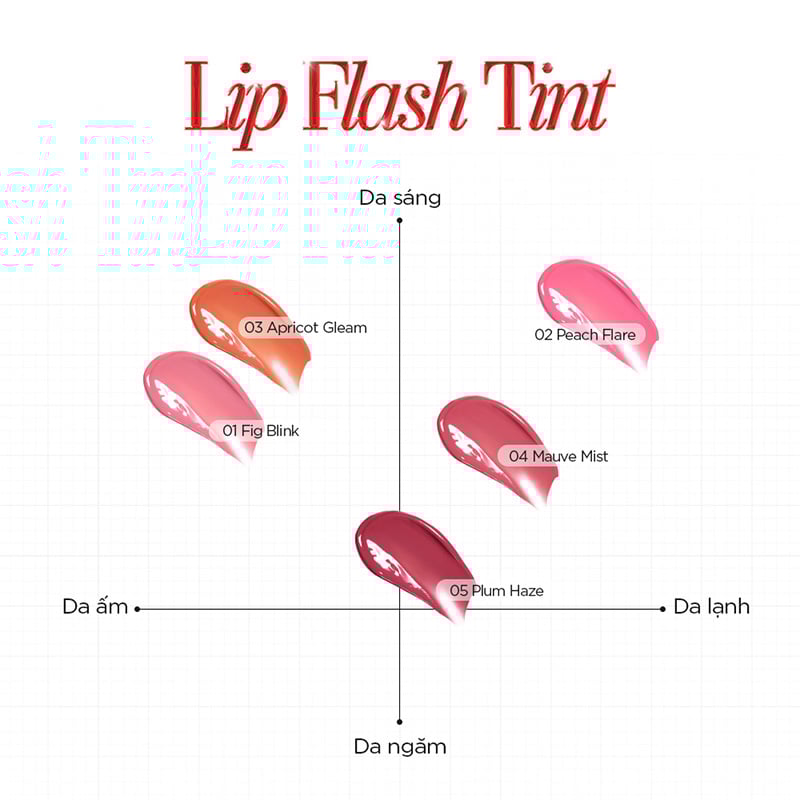Son Tint Bóng&nbsp;B.O.M Lip Flash Tint 3g