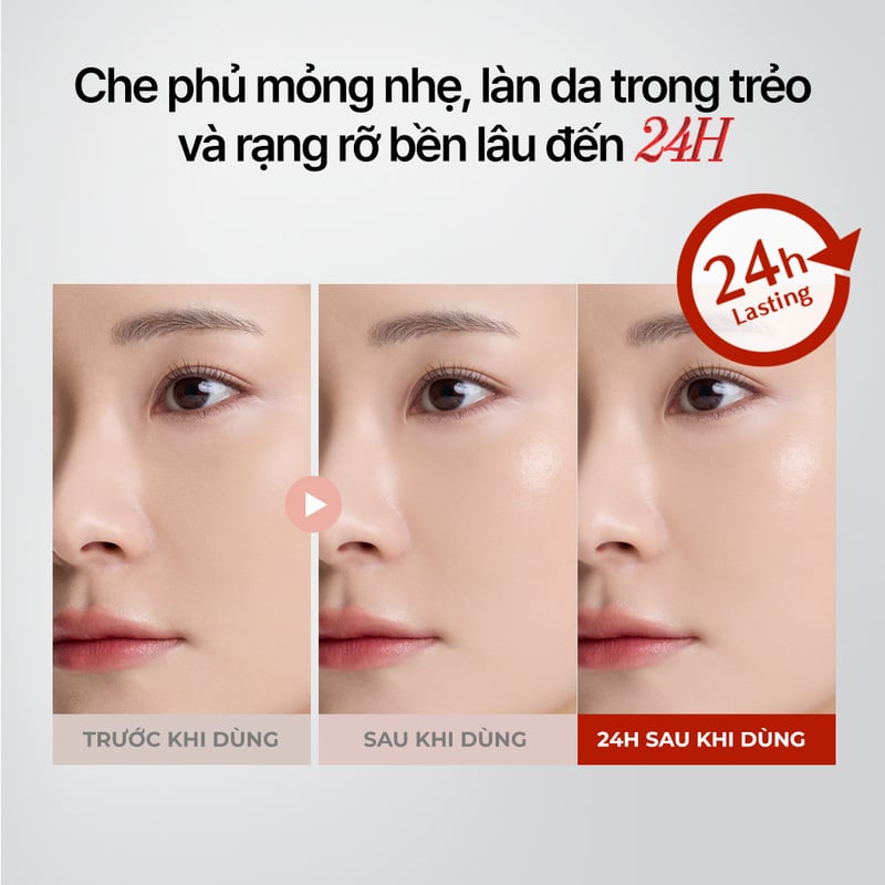 Phấn Nước Chống Nắng & Che Khuyết Điểm B.O.M Glow Layer Mesh Cushion SPF 50+ PA++++ 18g