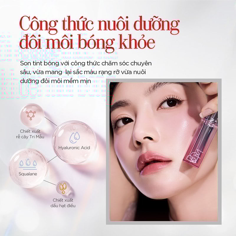 Son Tint Bóng&nbsp;B.O.M Lip Flash Tint 3g