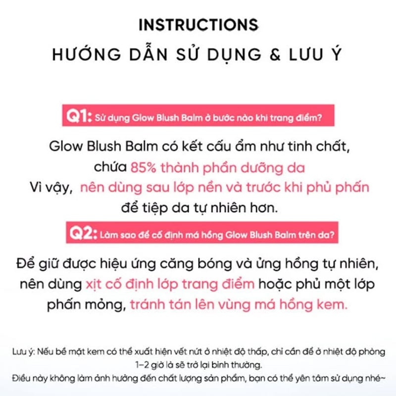 thegioiskinfood.com - Má Hồng Kem Căng Bóng Judydoll Glow Blush Balm 3g