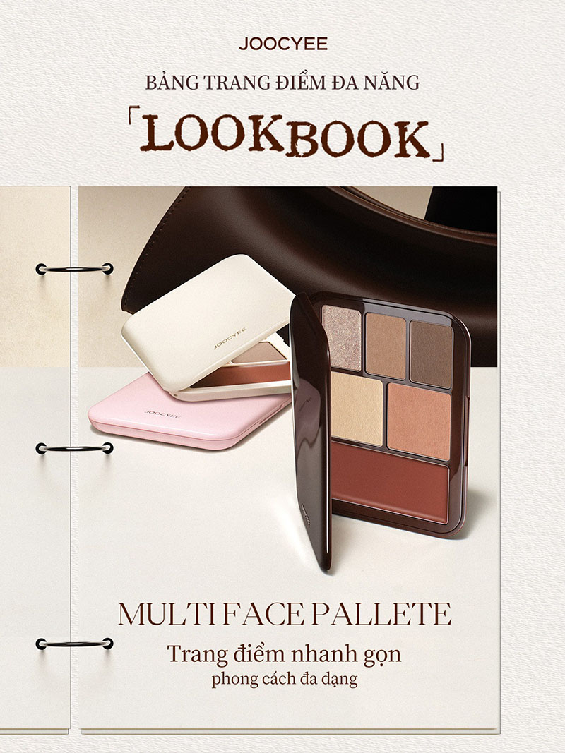 thegioiskinfood.com - Bảng Phấn Mắt Má Môi Đa Năng Joocyee Lookbook Palette 13.5g
