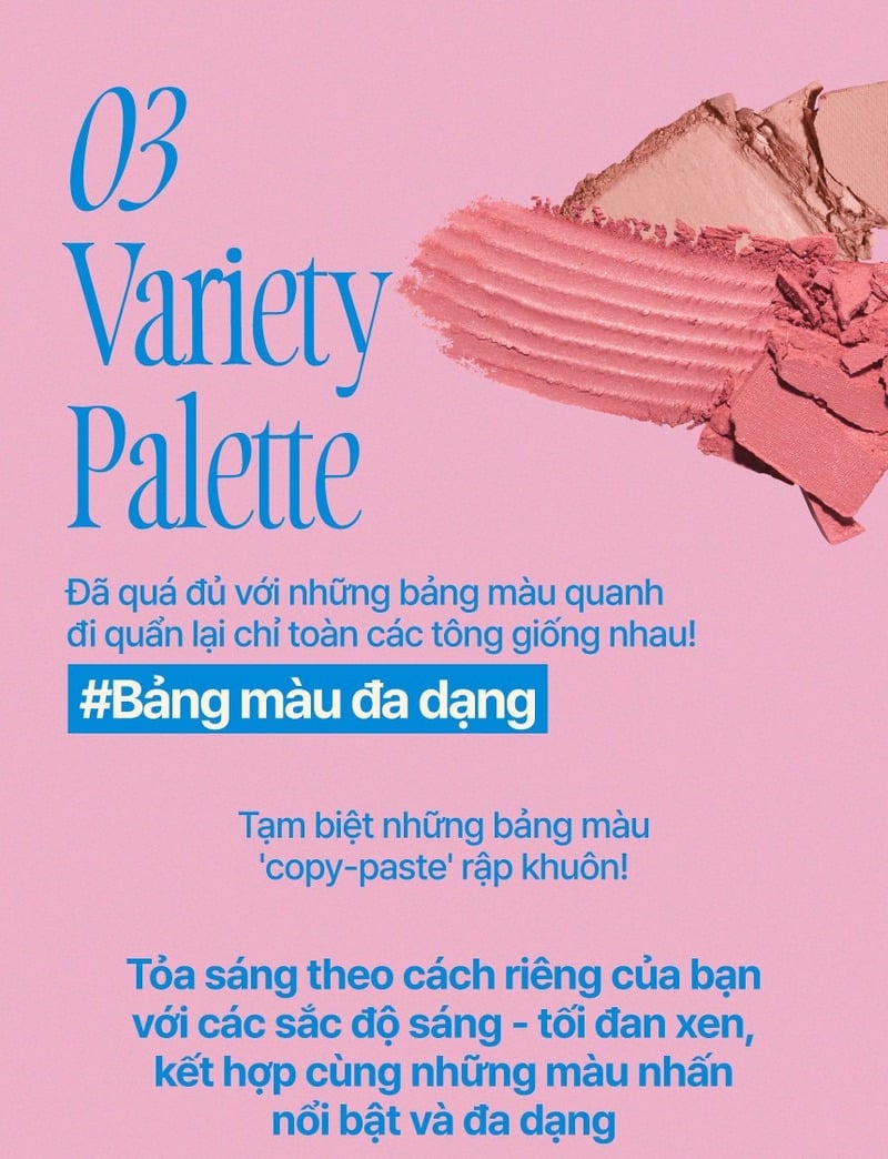 thegioiskinfood.com - Bảng Phấn Mắt 15 Ô Fwee More Mood Eyeshadow Palette 12g