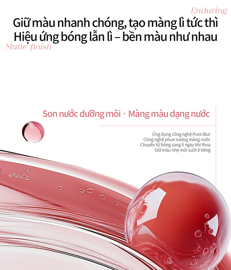 thegioiskinfood.com - Son Môi 2 Đầu Bóng Lì Mooekiss Dual Effect Essence Lip Gloss