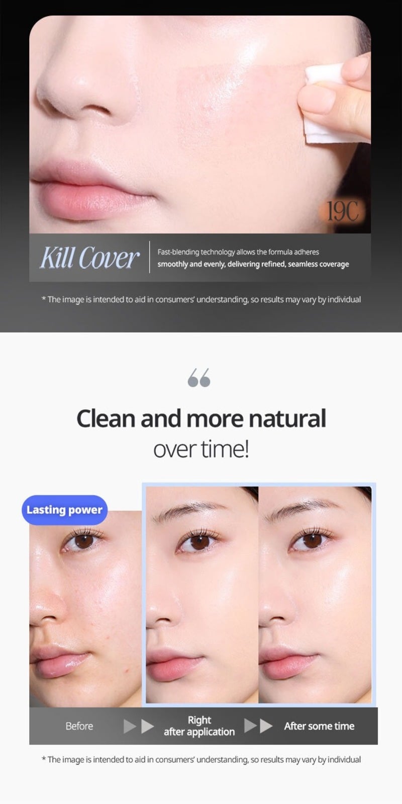 Phấn Nước Trang Điểm Clio Kill Cover Founwear Cushion SPF 40 PA++ 15g (Kèm lõi)