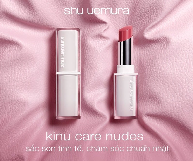 Son Dưỡng Có Màu Dạng Thỏi Shu Uemura Kinu Care Nudes Lipstick 2.8g