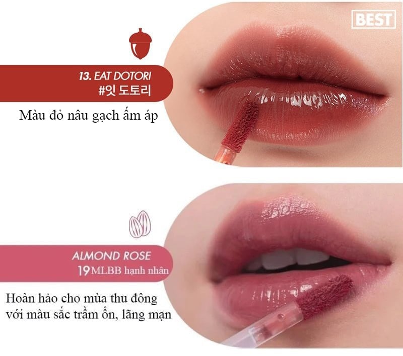 thegioiskinfood.com - [Solunar Edition] Hộp Bánh Juicy Box Son Tint Lì Romand Juicy Lasting Tint Solunar Edition 5.5g