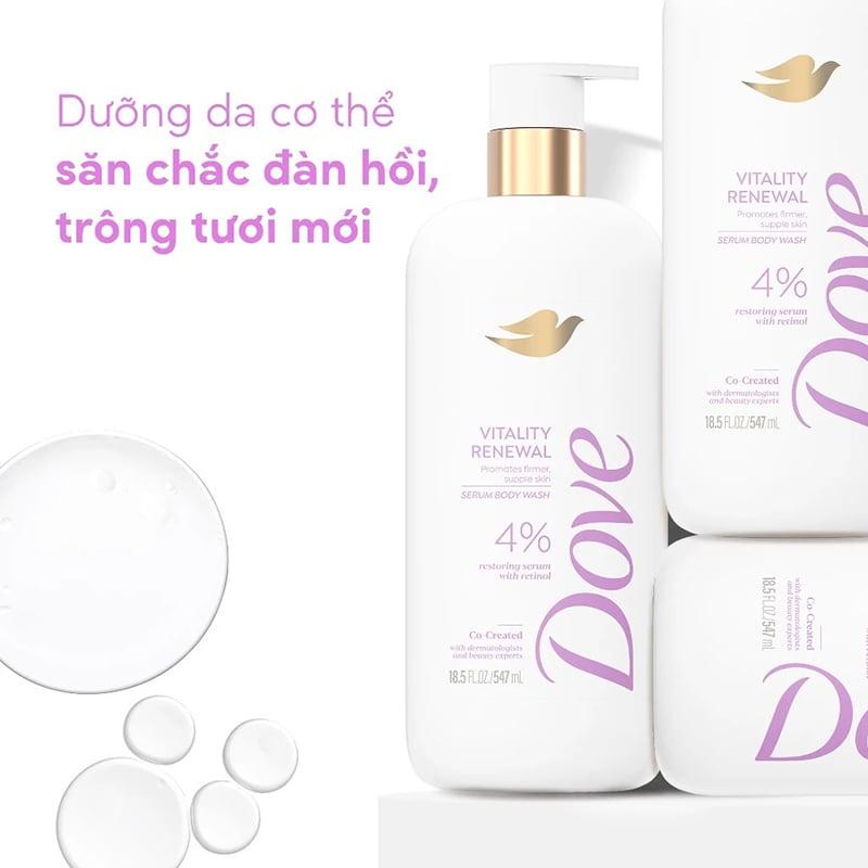 thegioiskinfood.com - Sữa Tắm Ngừa Dấu Hiệu Lão Hóa Dove Serum Body Wash #Vitality Renewal