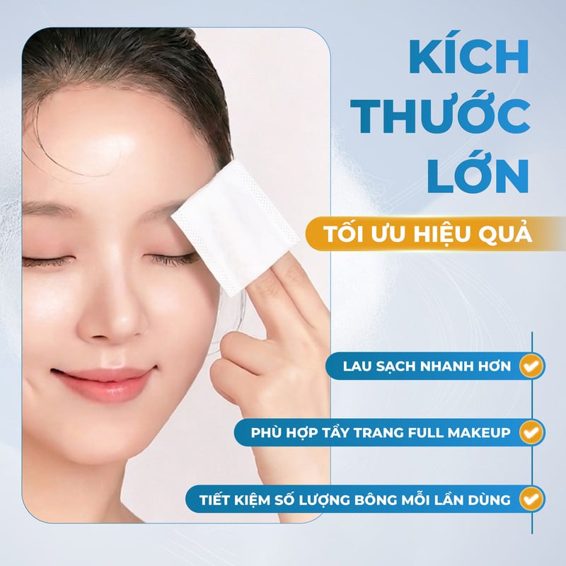 Bông Tẩy Trang Xỏ Ngón Kokimi Fingers Cotton Pads 150 miếng