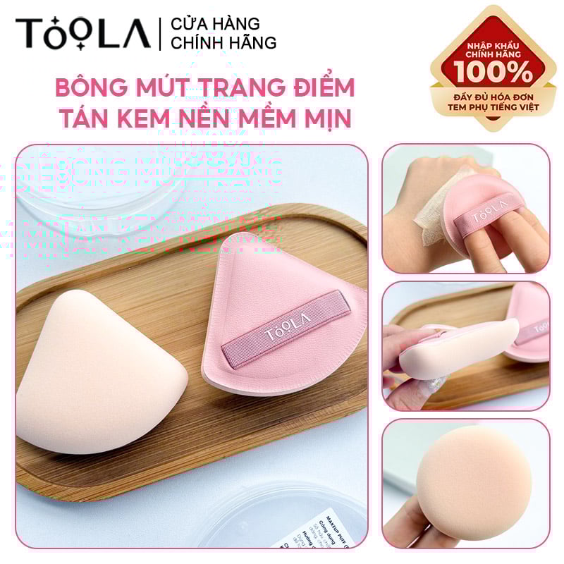 Bông Mút Trang Điểm Tán Nền&nbsp;Mềm Mịn TOOLA Makeup Puff