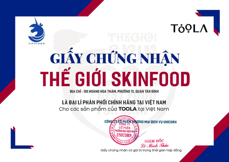 Thế Giới Skinfood - Đại lý phân phối chính hãng các sản phẩm&nbsp;TOOLA&nbsp;tại Việt Nam