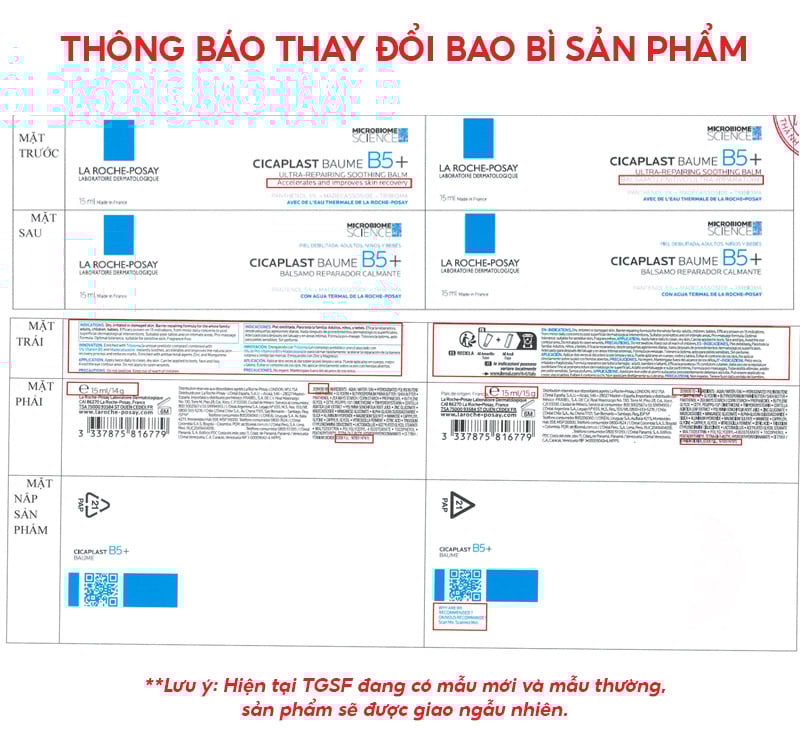 thegioiskinfood.com - Kem Dưỡng La Roche-Posay Làm Dịu, Hỗ Trợ Phục Hồi Da, Đa Công Dụng Laboratoire Dermatologique Cicaplast Baume B5+