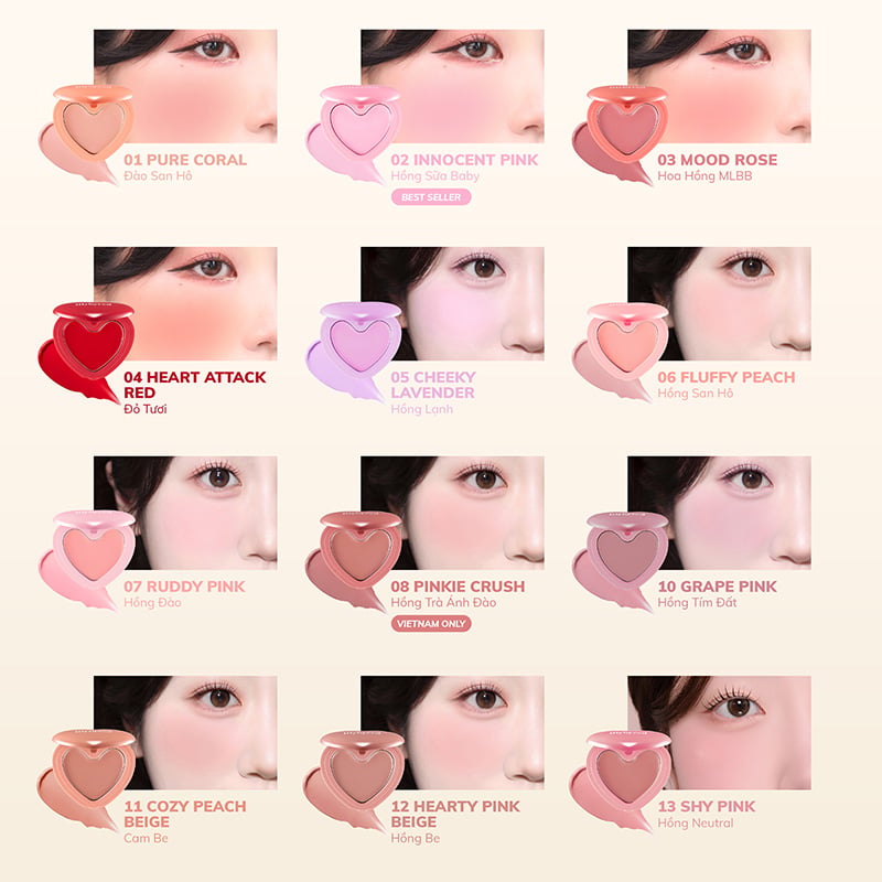 thegioiskinfood.com - Má Hồng Dạng Kem Lilybyred Luv Beam Cheek Balm 3.5g