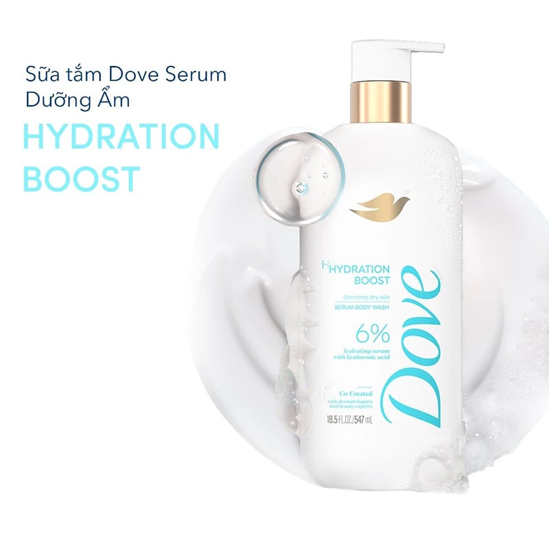 thegioiskinfood.com - Sữa Tắm Dưỡng Ẩm Da Dove Serum Body Wash #Hydra Boost