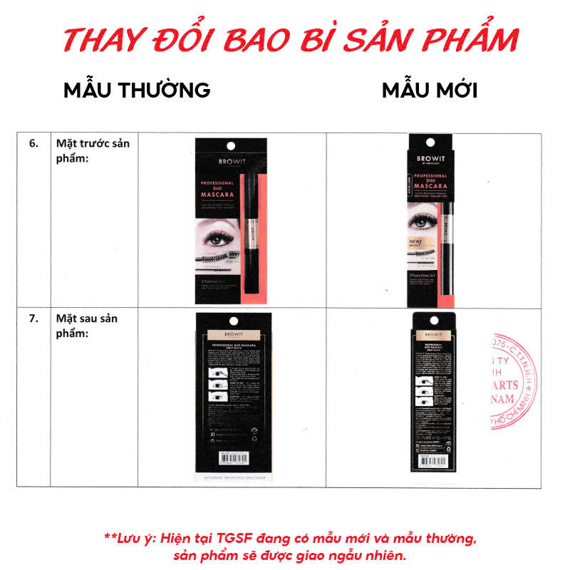 thegioiskinfood.com - Mascara Browit Hai Đầu Làm Tơi Và Cong Mi Professional Duo Mascara #Sexy Black 4g +4g