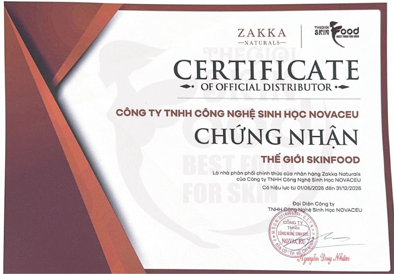 Thế Giới Skinfood - Đại lý phân phối chính hãng các sản phẩm Zakka Naturals tại Việt Nam