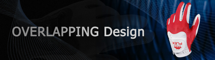 Công nghệ OVERLAPPING Design của Găng tay golf Flex RED/ WHITE | STAN