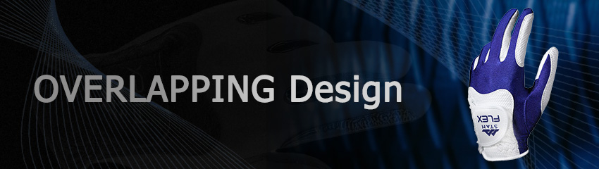 Công nghệ OVERLAPPING Design của Găng tay golf Flex NAVY/ WHITE | STAN