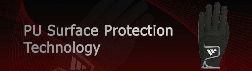 Công nghệ PU Surface Protection của Cặp găng tay golf nam Rain Glove Pair 25 Black JM6726 | Adidas