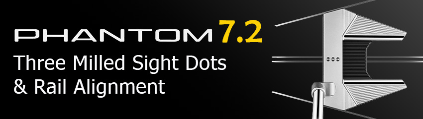 Công nghệ Three Milled Sight Dots & Rail Alignment của Gậy Putter PHANTOM 7.2 RIGHT HAND 2025 | Titleist