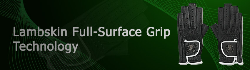 Công nghệ Lambskin Full-Surface Grip của Cặp găng tay golf nữ Signal Marker MLS-2A-SG02 Black | MARK & LONA