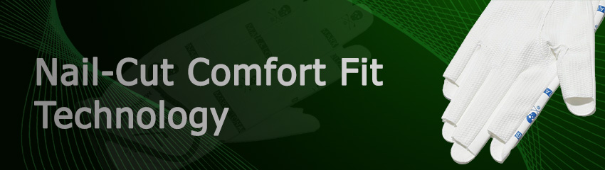 Công nghệ Nail-Cut Comfort Fit của Cặp găng tay golf nữ Pixel MLS-4B-SG03 White | MARK & LONA