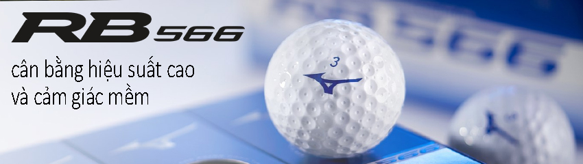 bóng golf mizuno RB566 2 lớp lõi nén thấp - hố trợ cho swing chậm - tăng tốc nhanh