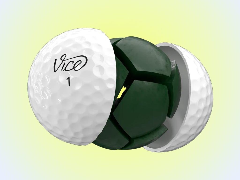 Lõi bóng golf Vice Drive yellow có độ nén thấp mang lại cảm giác đánh siêu mềm và triệt tiêu độ rung
