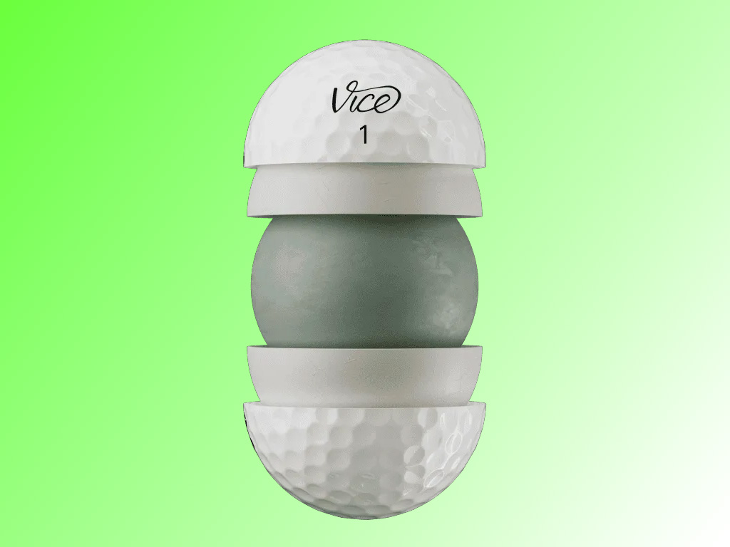 Lõi tốc độ cao HESC của bóng golf Vice Pro Air White giúp tối ưu khoảng cách cho người chơi có tốc độ swing chậm.