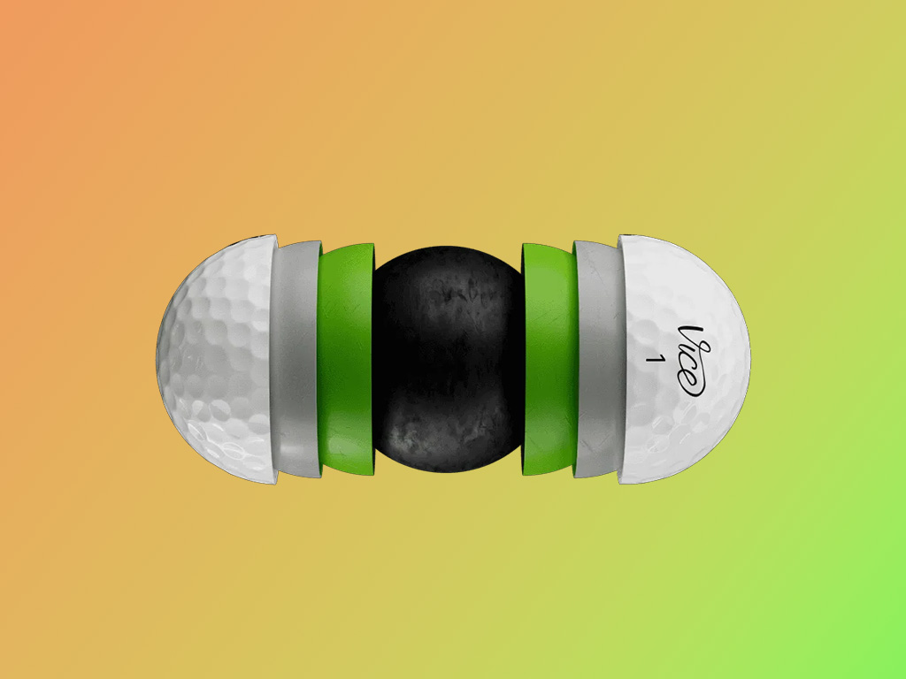 Cấu trúc 4 lớp của bóng golf Vice Pro Plus shade giúp tối ưu tốc độ bay và mang lại khoảng cách vượt trội.