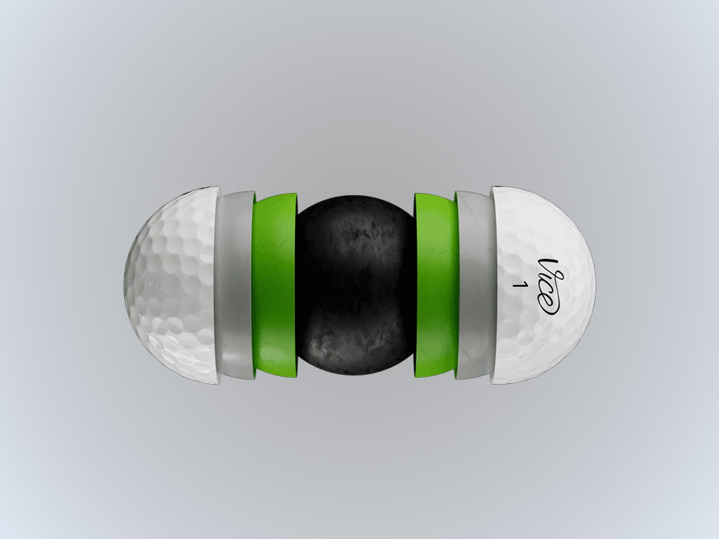 Cấu trúc 4 lớp của bóng golf Vice Pro Plus White giúp tối ưu tốc độ bay và mang lại khoảng cách vượt trội.