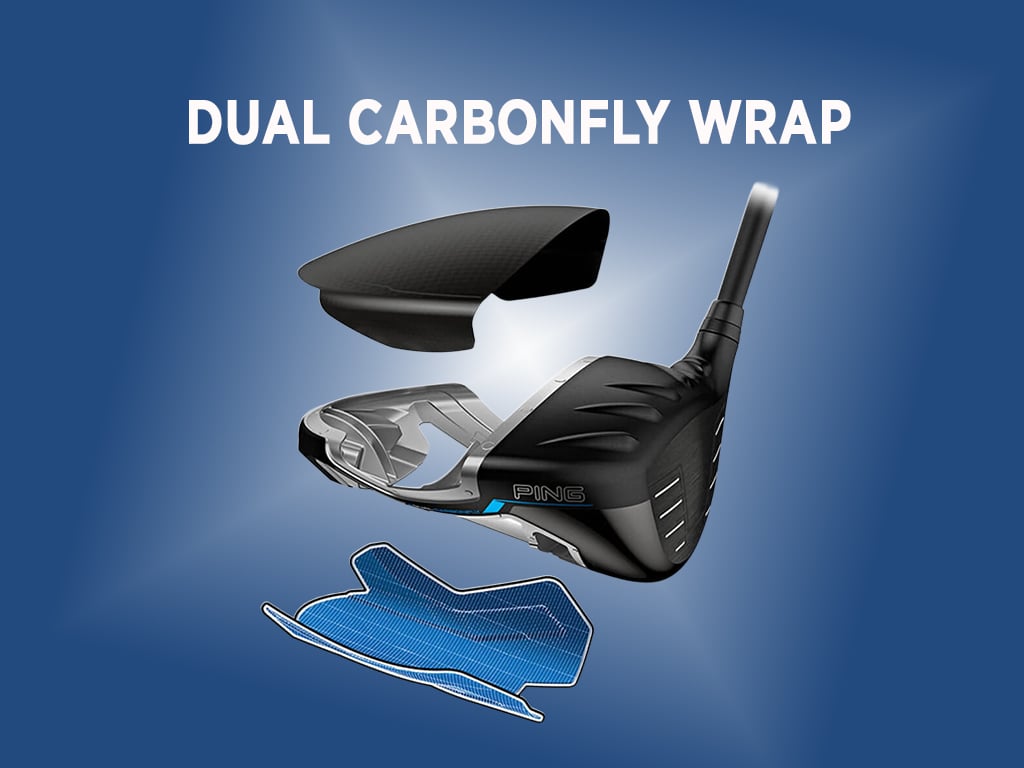 Công nghệ Dual Carbonfly Wrap trên Driver PING G440 K giúp hạ thấp trọng tâm và tăng MOI kỷ lục