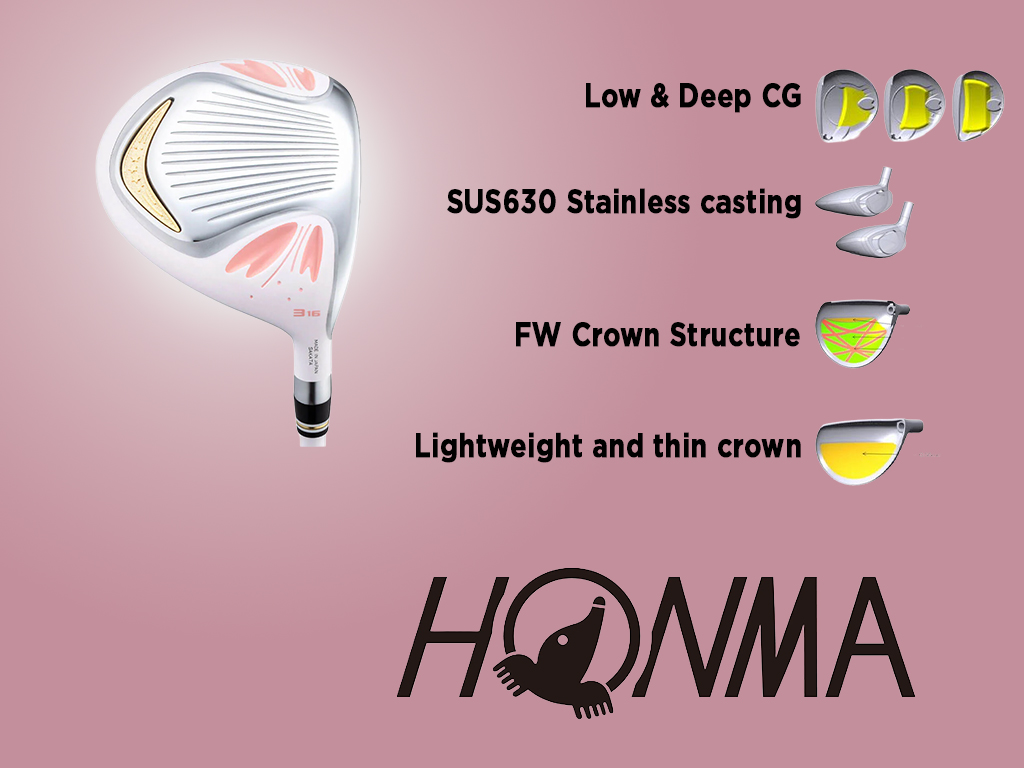 gay-go-fairway-honma-sakura-dance-2-white-thiet-ke-trong-tam-thap