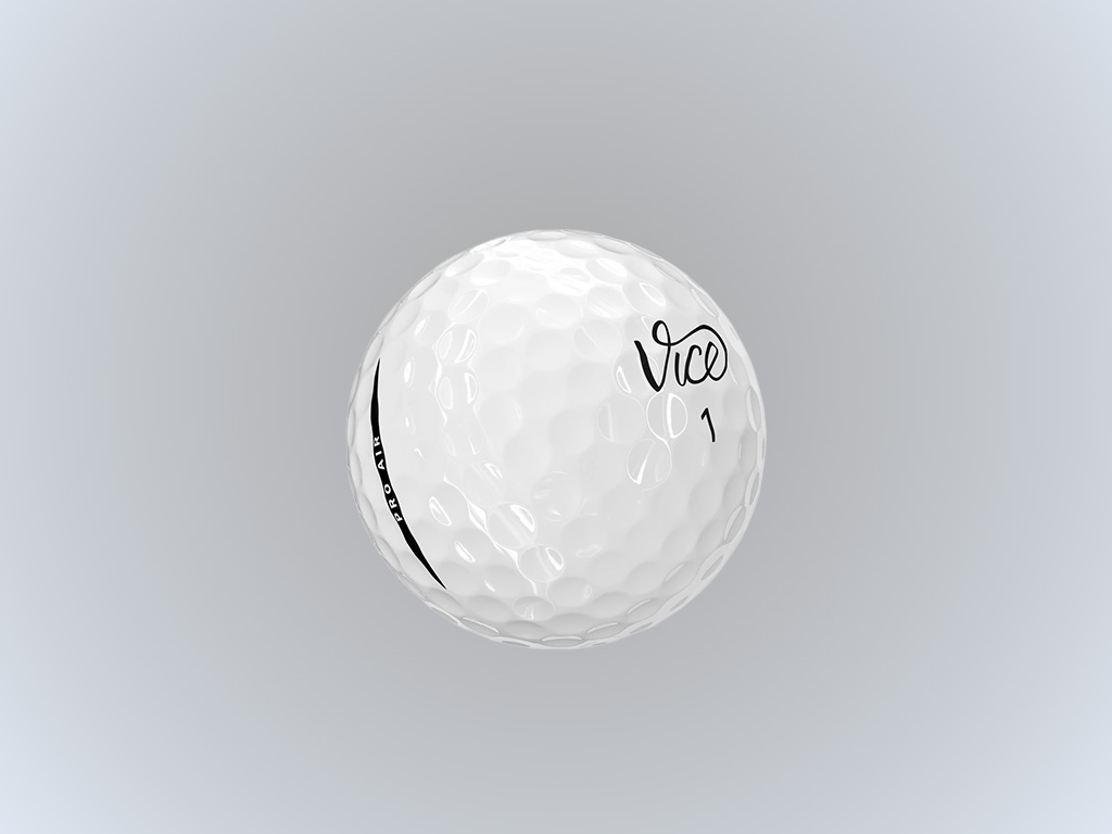 Thiết kế 318 vết lõm khí động học giúp bóng golf Vice Pro Air White có quỹ đạo bay bổng và hạ cánh êm ái.