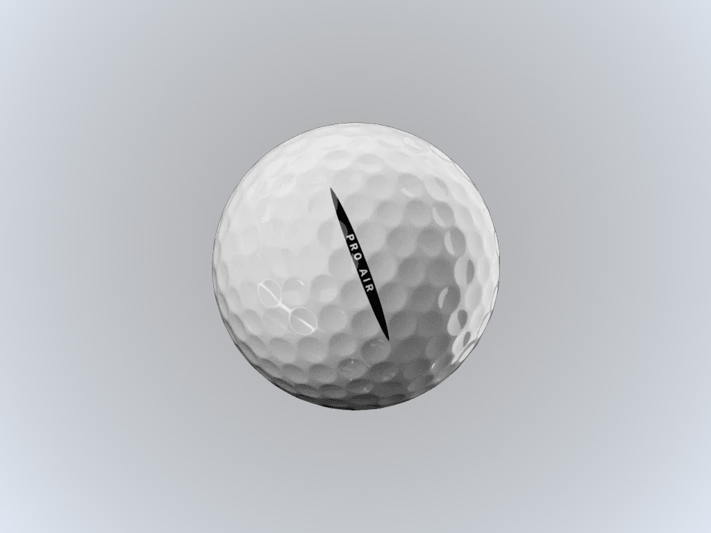 Đường line căn chỉnh sắc nét vuốt nhọn về phía mục tiêu của bóng golf Vice Pro Air White giúp hỗ trợ định hướng chuẩn xác.